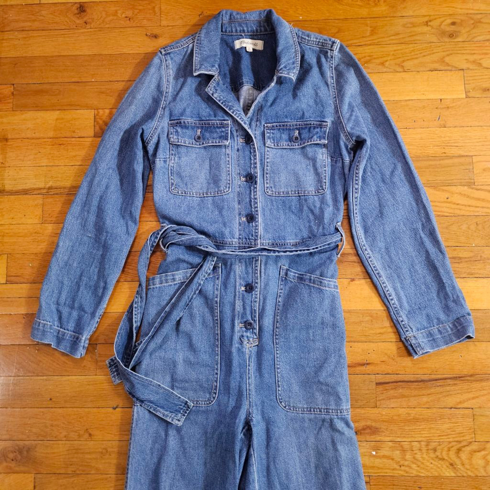 Madewell Denim Jumpsuit Women's Small Blue - Picture 4 of 9